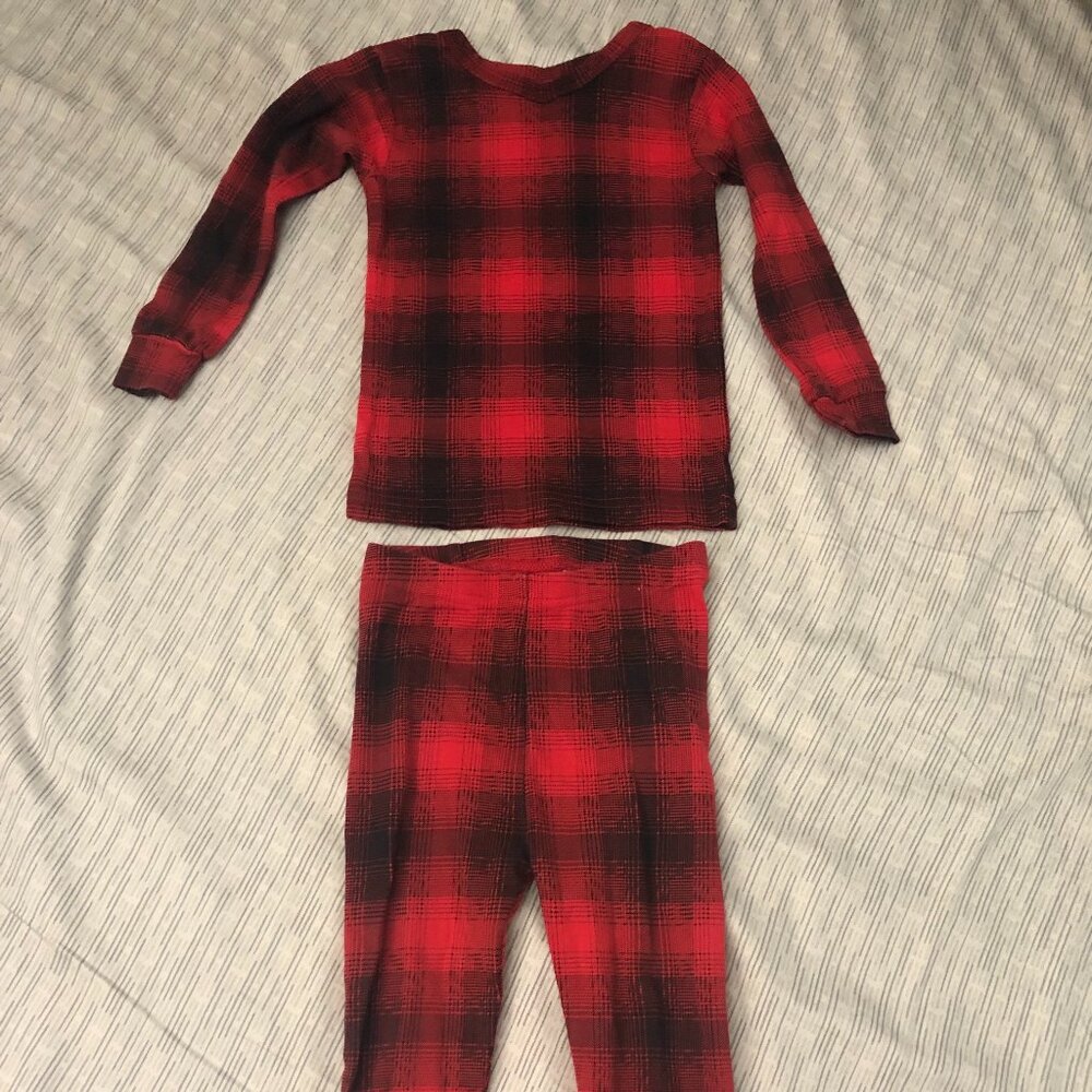 Gap Buffalo Plaid PJ Set 2T